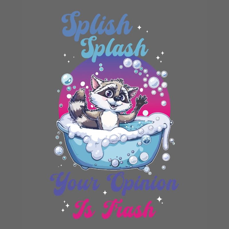 Waschbär Splish Splash