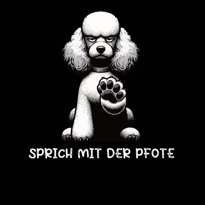 Parlez à la patte Caniche Caniche propriétaire Caniche Chien Caniche