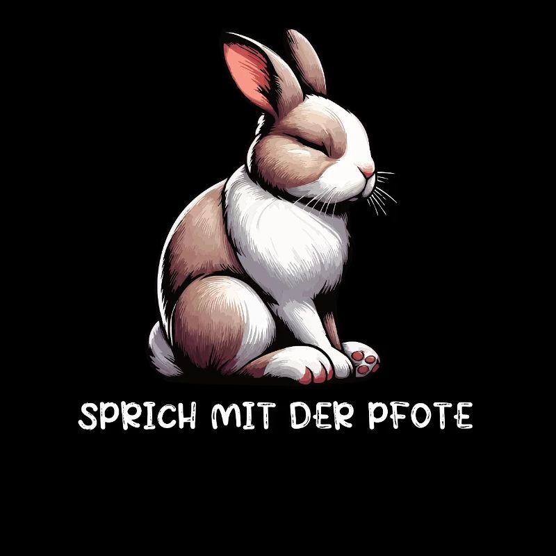 Sprich mit der Pfote Kaninchen Hase Hasen langohr 