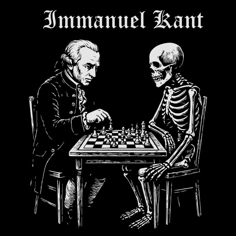 Kant and Skeleton Chess Duel