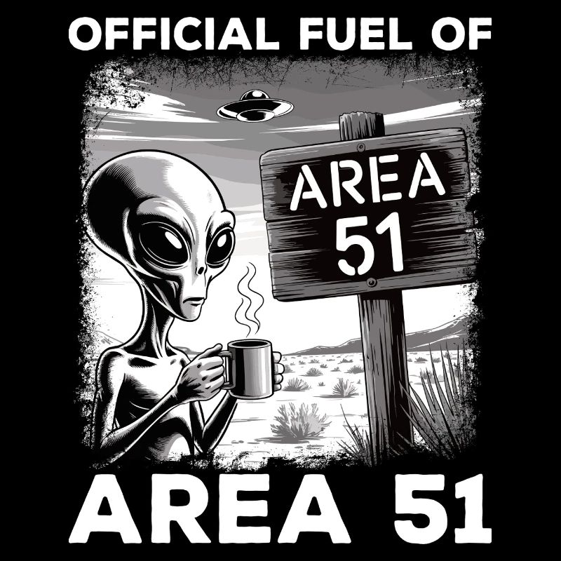 Funny Area 51 Alien UFO Coffee Lovers