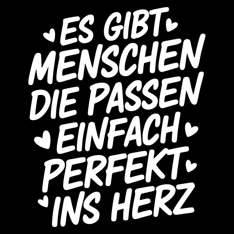Menschen die passen einfach perfekt ins Herz