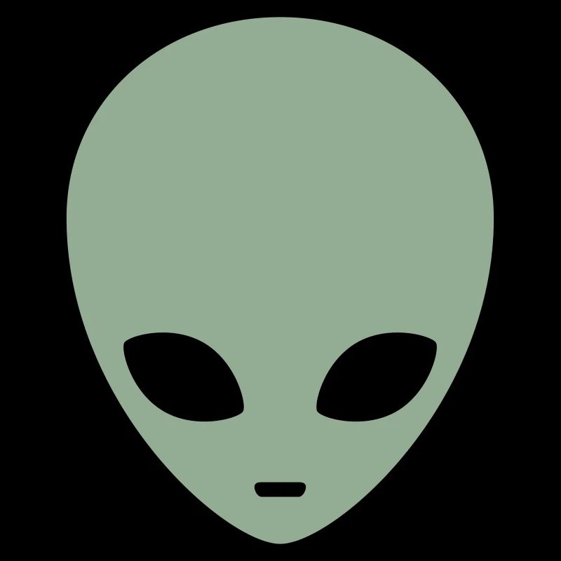 Gedämpfter Minz-Alienkopf