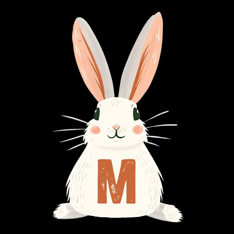 M -Letter - Bunny - Personalizable