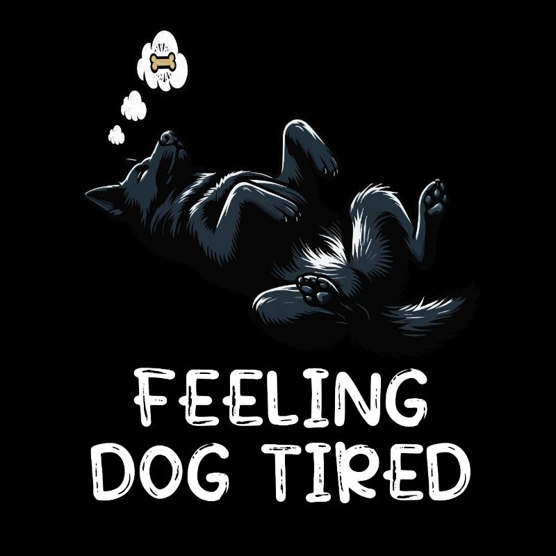 Feeling Dog Tired Black Shepherd Owner