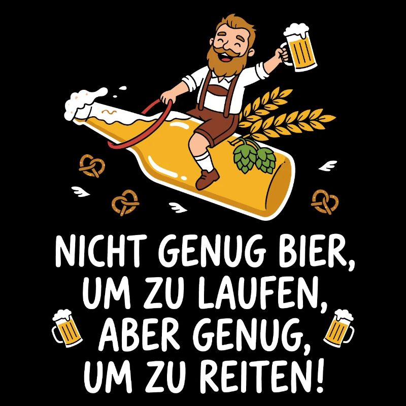 Bier reiten Spruch lustig