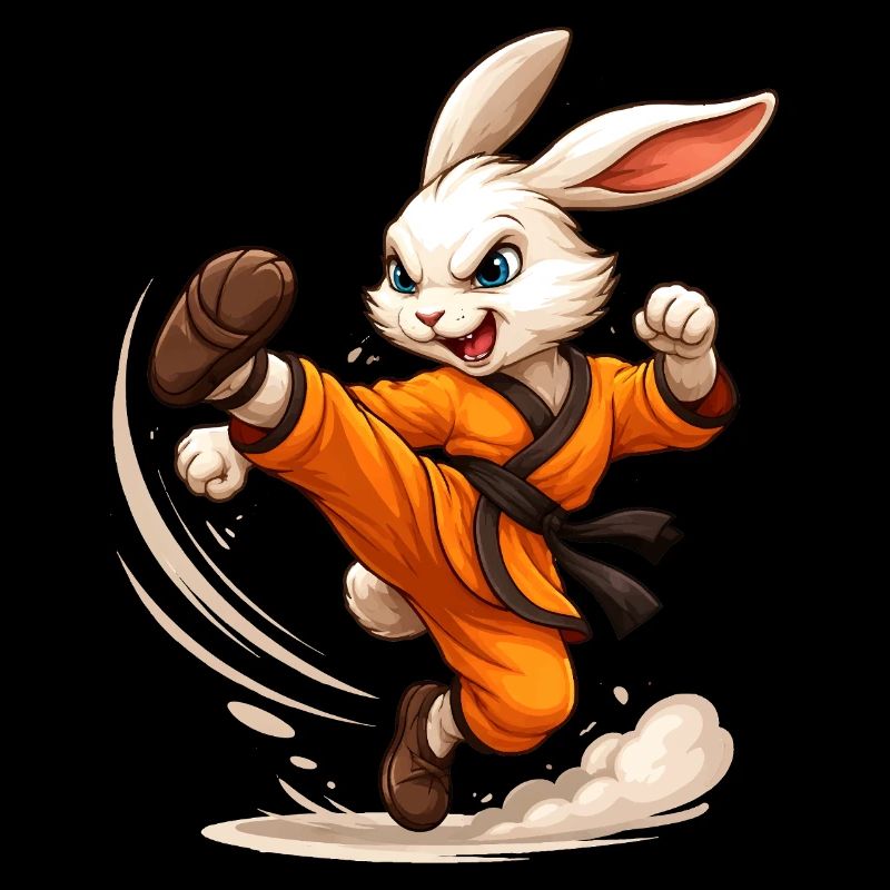 Hase Kung Fu Karate Ninja Fun Design