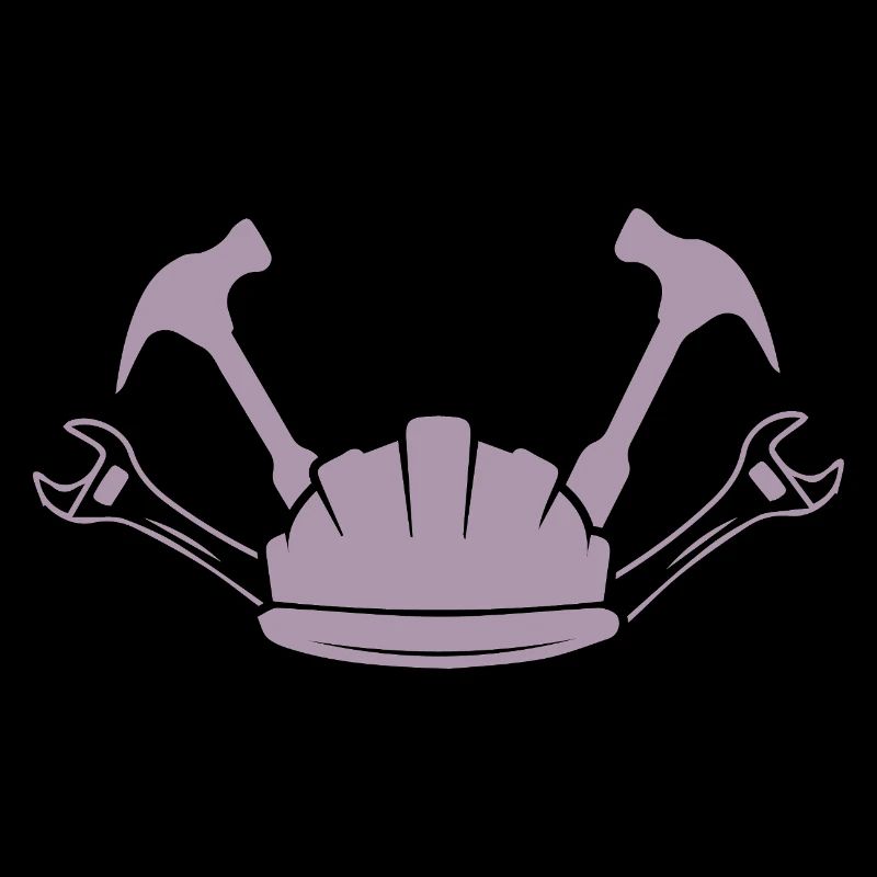 Baustelle Bauarbeiter Handwerk Helm Silhouette