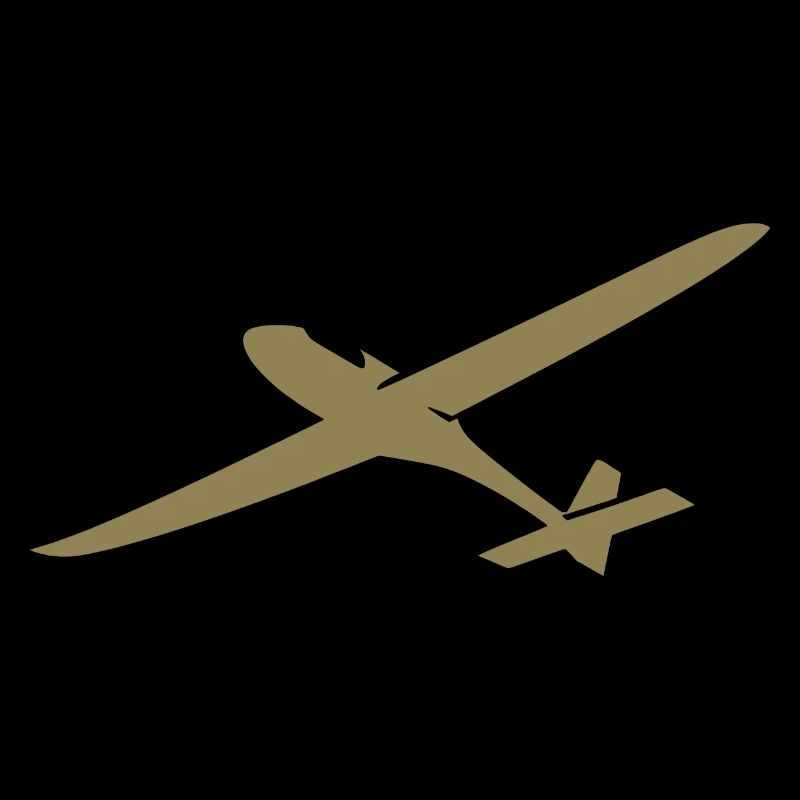 Sky Glider: Silhouette of a glider