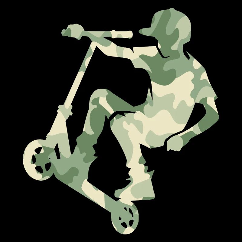 Camouflage Rider Scooter Teens