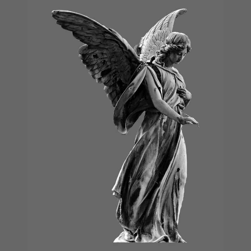 sculpture Ange - Conception, blanc