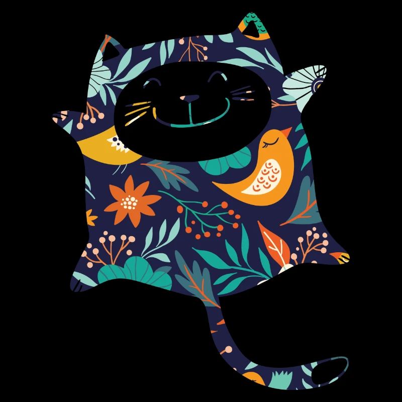 Fleurs de chat Motif de fleurs pour chat mignonnes
