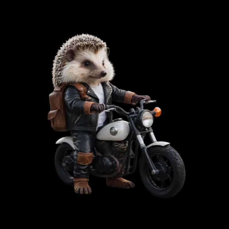 Herisson motard