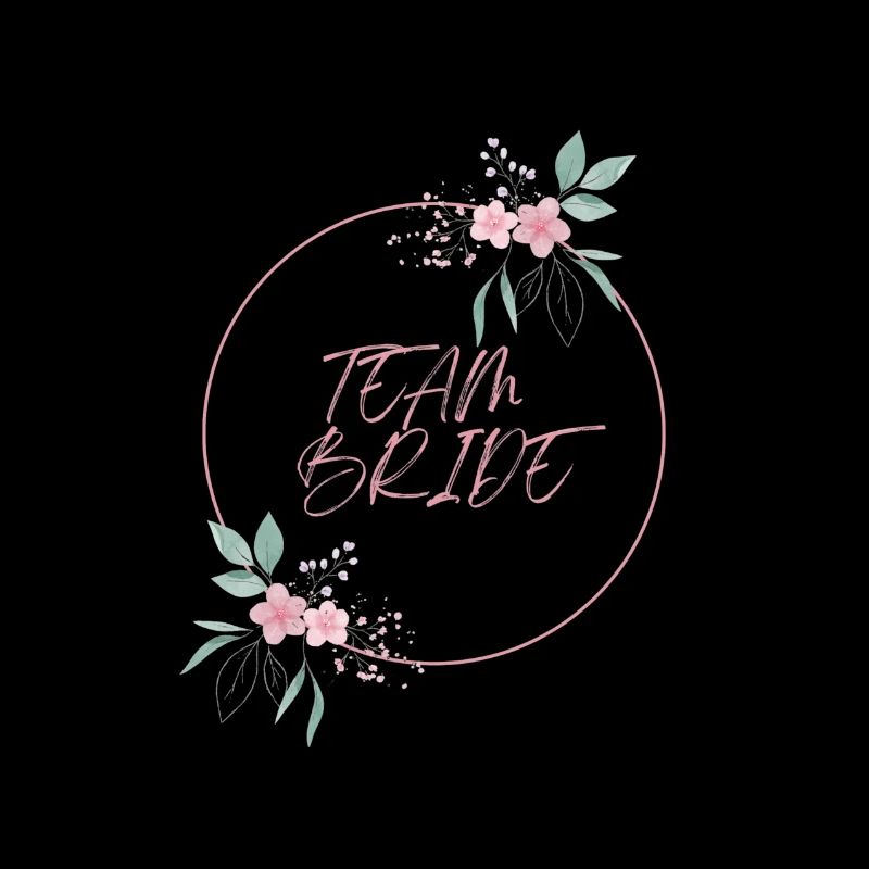 Équipe de la mariée cercle rose fleurs uni