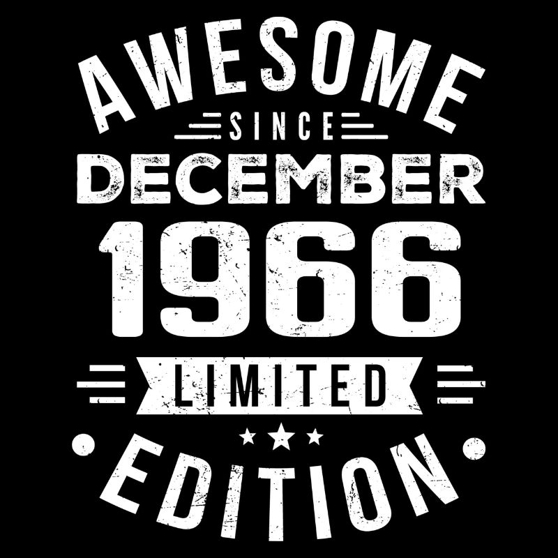Birthday Gift born in December 1966