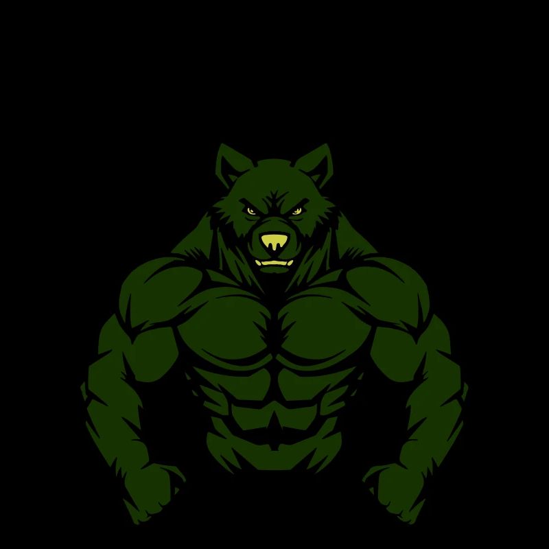 Bear Comic Gym Beast
