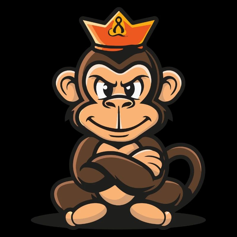 Monkey Cartoon Crown