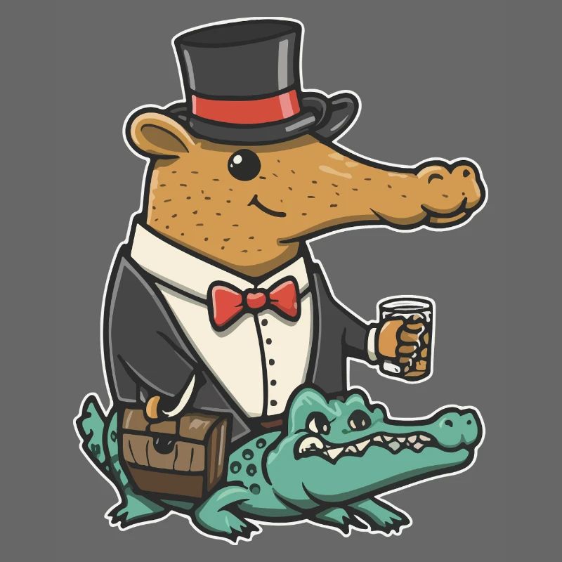 Capybara Dapper Crocodile