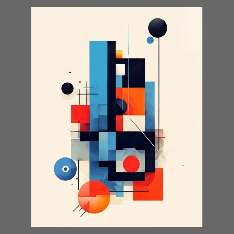 Abstract geometric composition