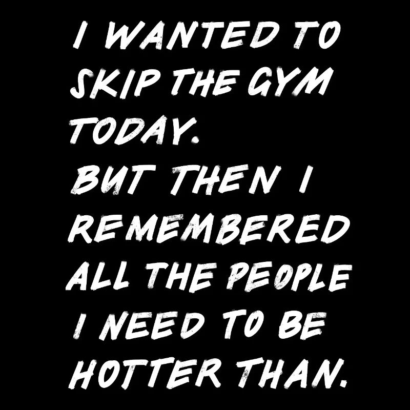 Skip The Gym white shadow