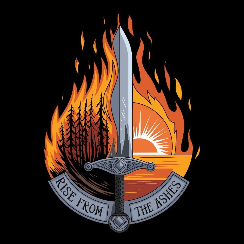 Rise From the Ashes – Phoenix Warrior Sword Art