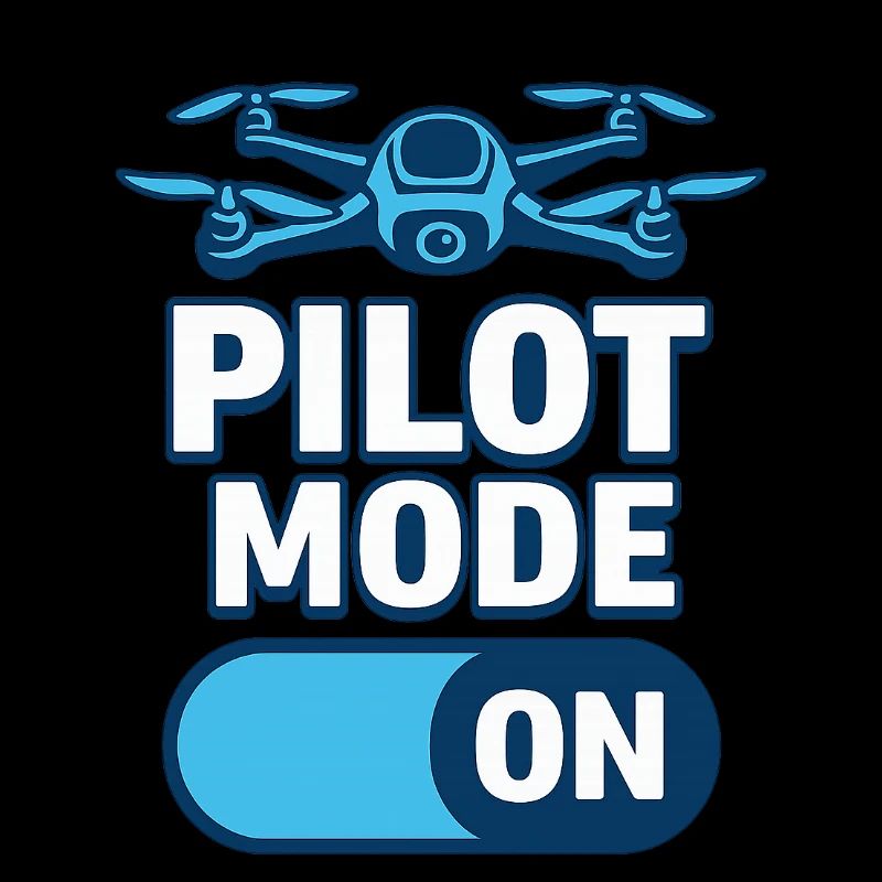 Pilot Mode On – FPV Drohnen-Motiv im Tech-Stil