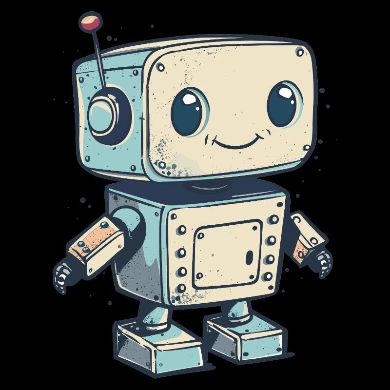 Mignon Retro Robot Print