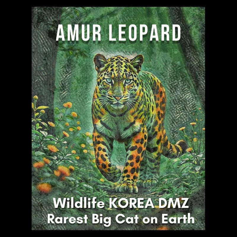 Léopard de l’Amour – Chat sauvage rare de la zone démilitarisée de la Corée