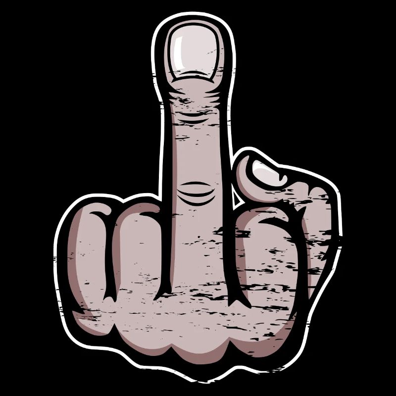 Mittelfinger Cartoon