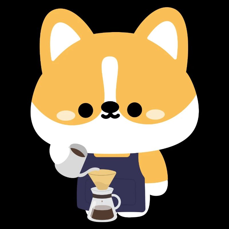 Barista Corgi Pour-Over