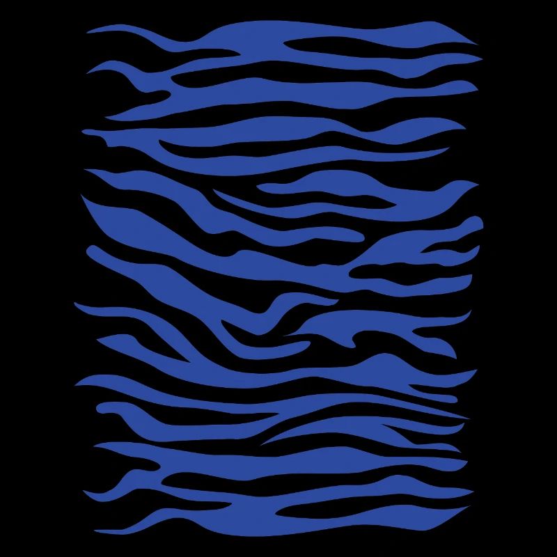 Zebra Muster blau