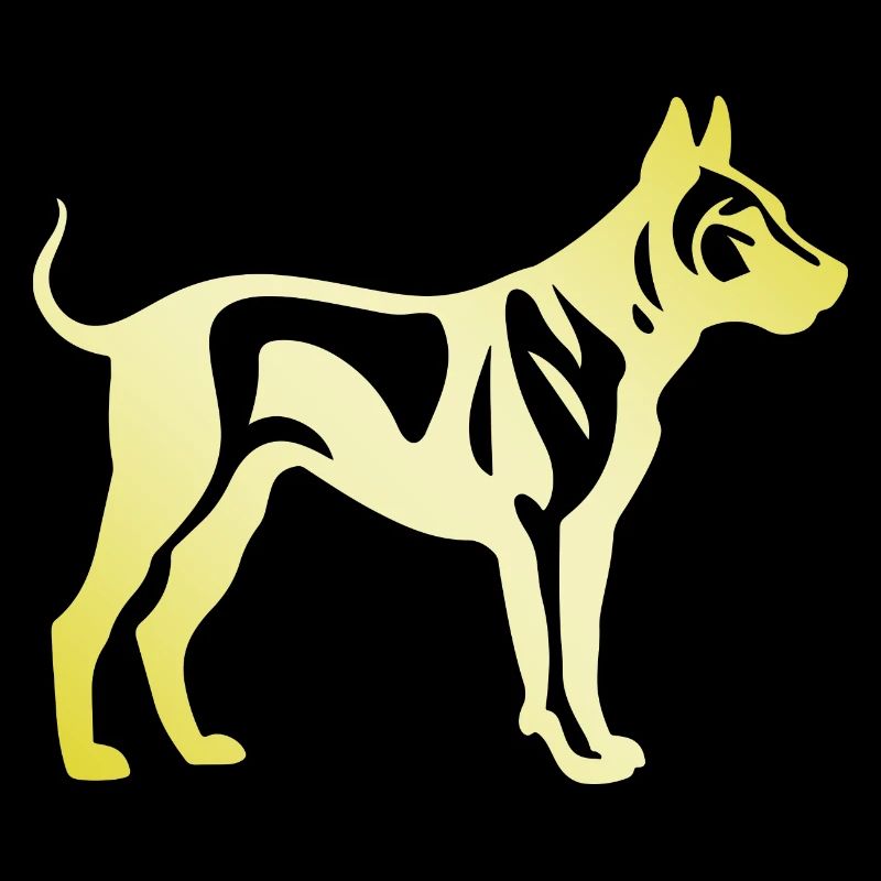 Silhouette de chien Bull Terrier
