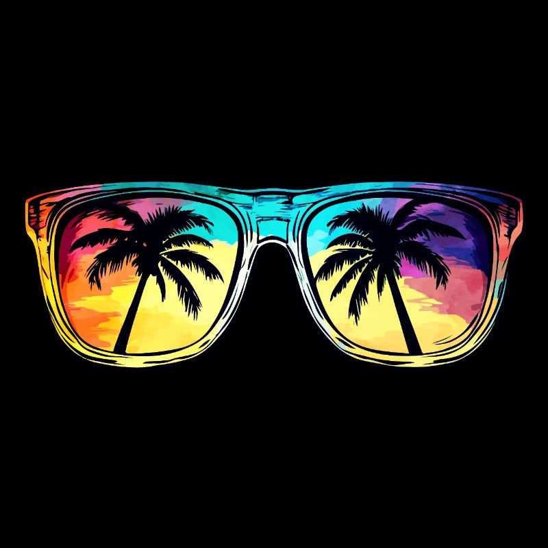 Lunettes de soleil Palmier Symbole