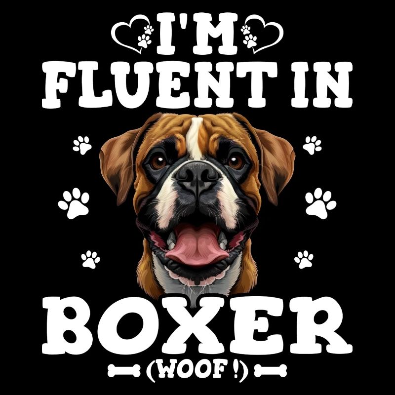Parler Le Boxer Humour Chien Boxer