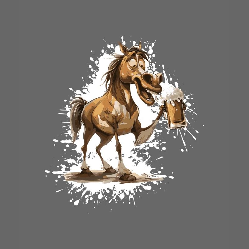 Bière de cheval drôle