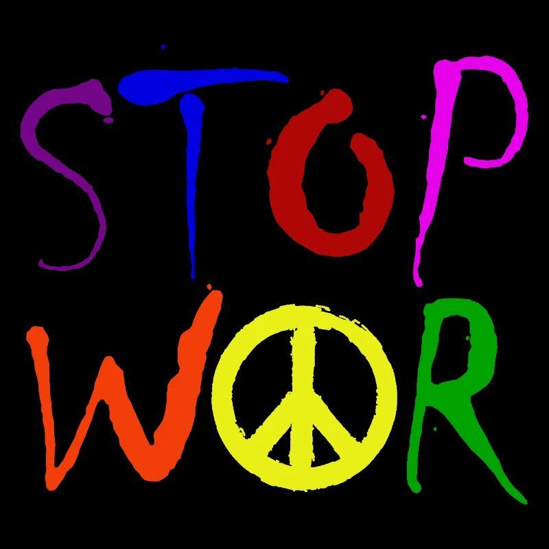 STOP WAR AVEC LE SIGNE DE PAIX Symbole de la paix – NO WAR