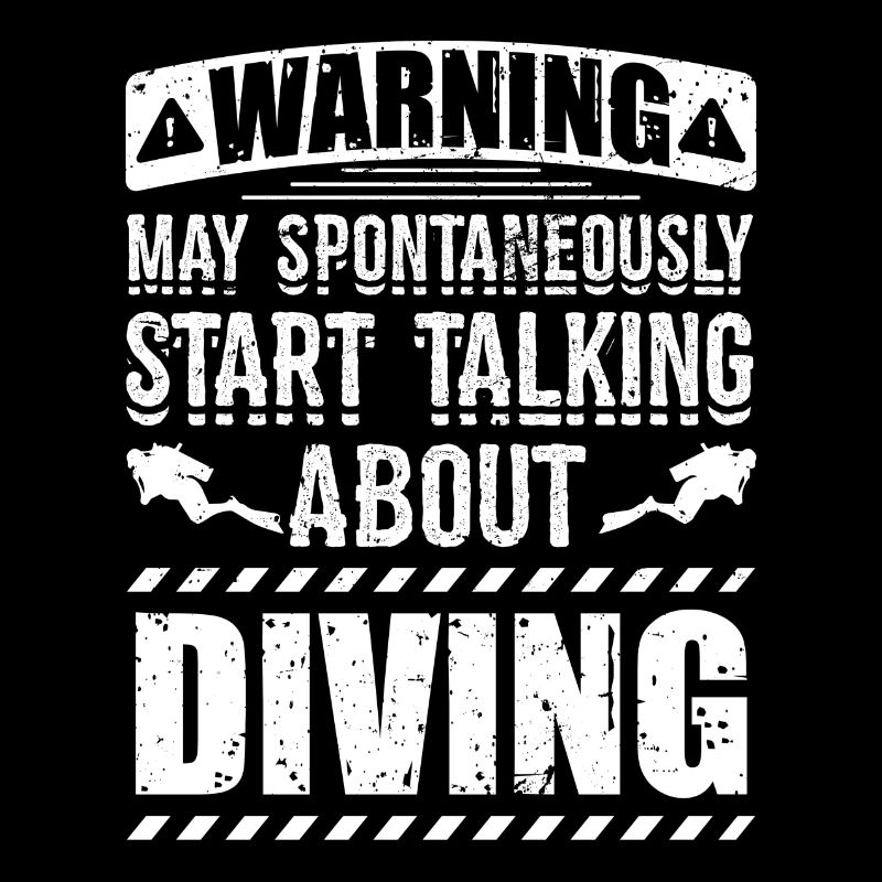Funny Diving Diver Dive Shirt Warning May