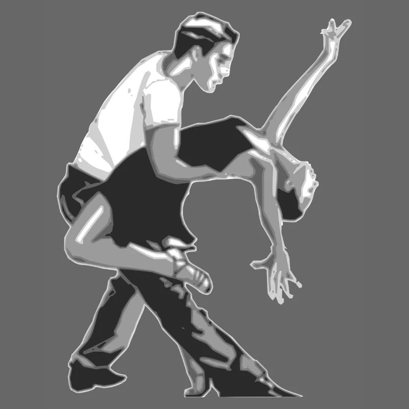 Danseurs et danseuse cadeau de danse salsa