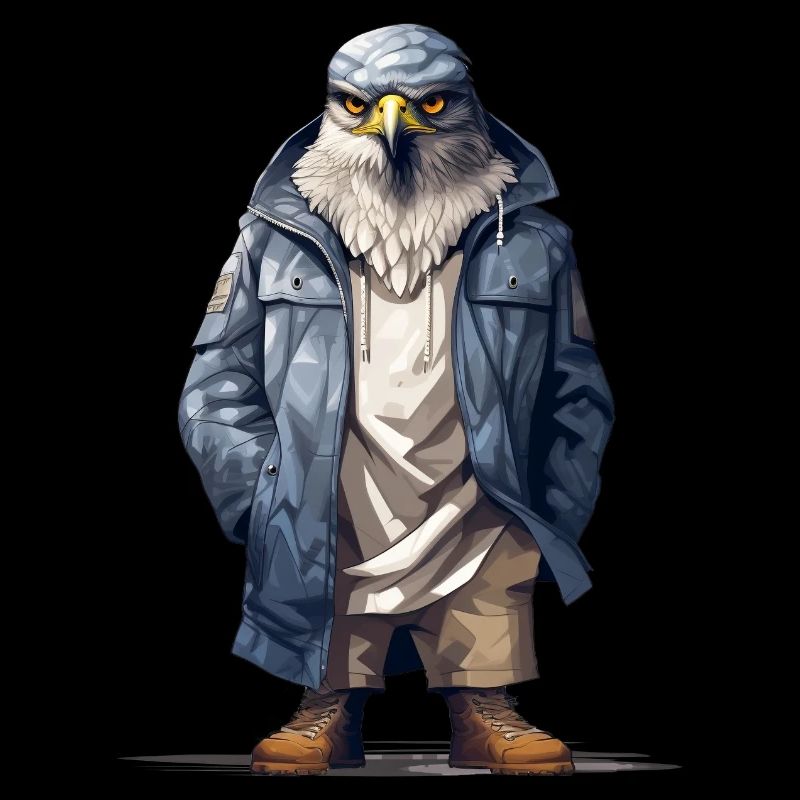 Hawk Graffiti. Predatory street style.