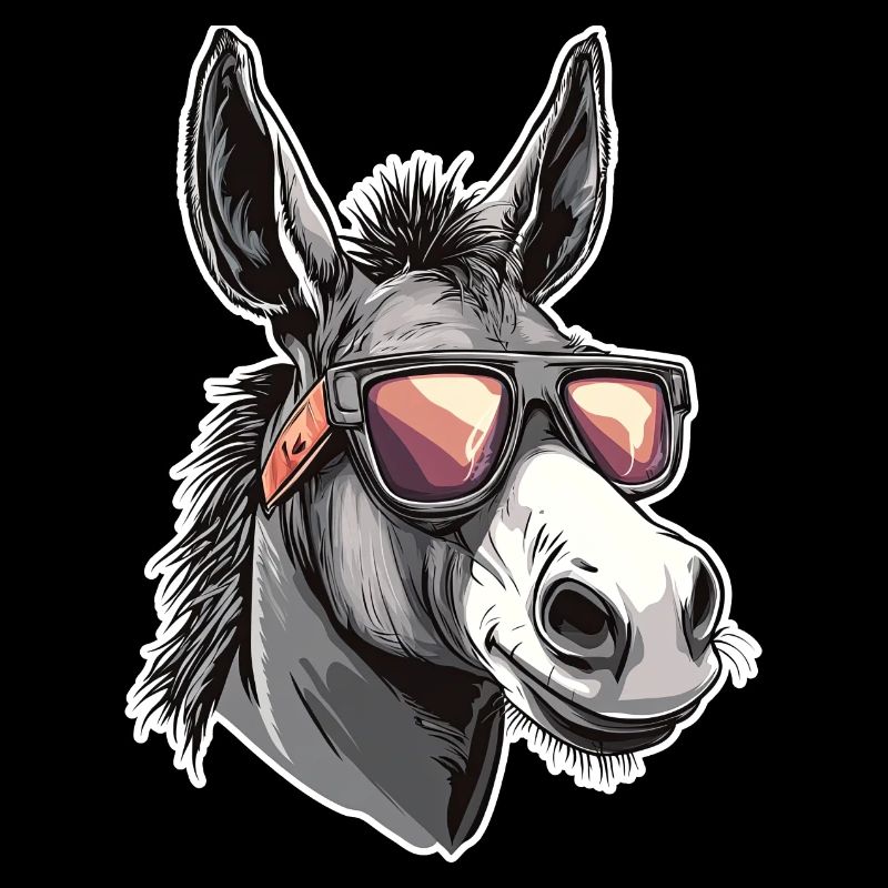 Lunettes de soleil Hipster Âne