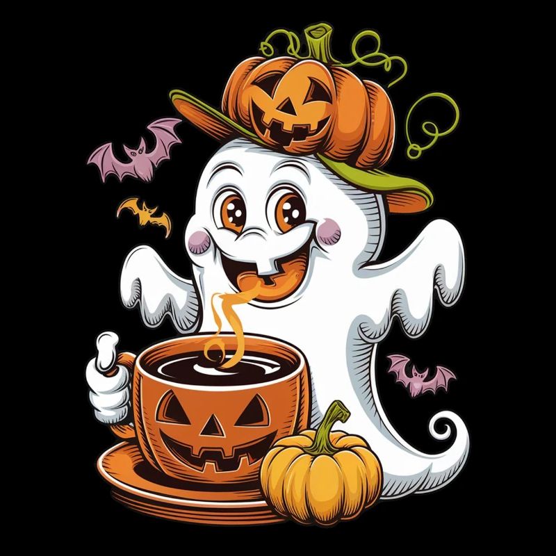 Pumpkin Halloween Ghost