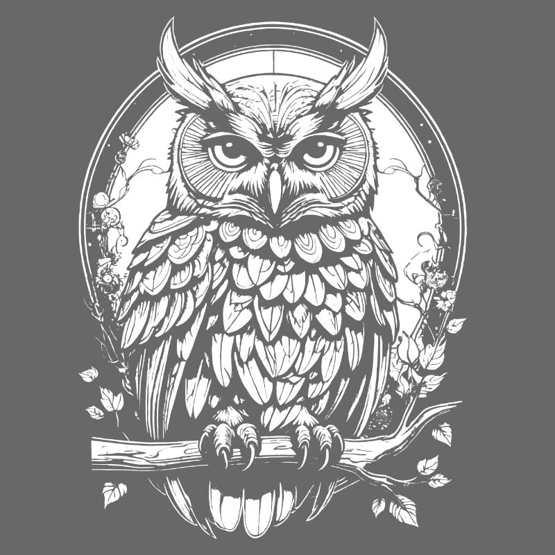 Owl on a branch