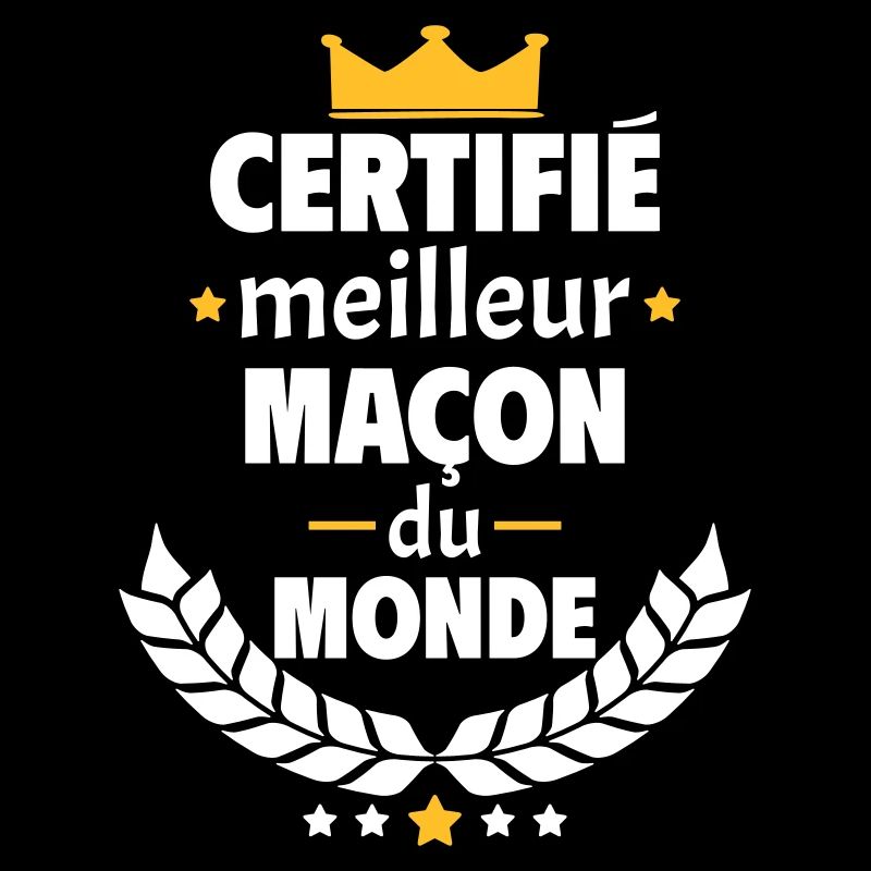 Certifié meilleur maçon du monde, cadeau de noël
