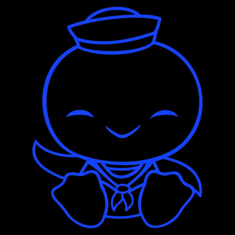 Duck sailor sailor sailor hat waving happily