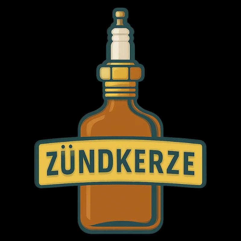 Zündkerze Schnapsflasche