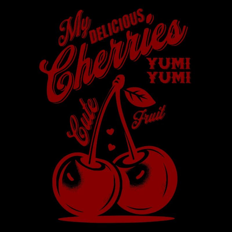 My Delicious Cherries – Retro Fruit Design