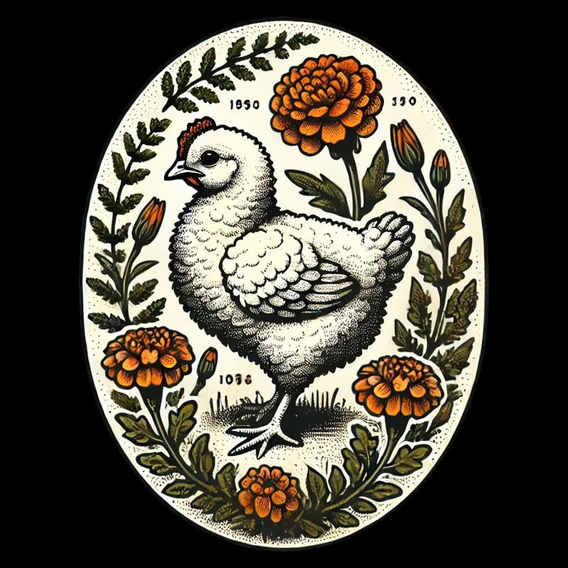 Poulet vintage – Ferme rustique Style campagnard