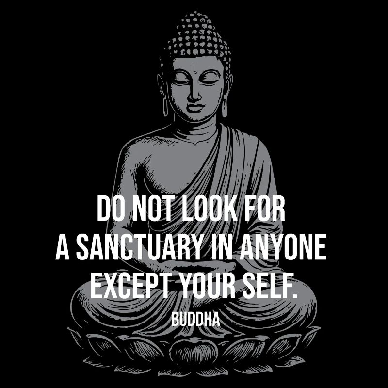 Conception de citations du Bouddha pour l’auto-sanctuaire