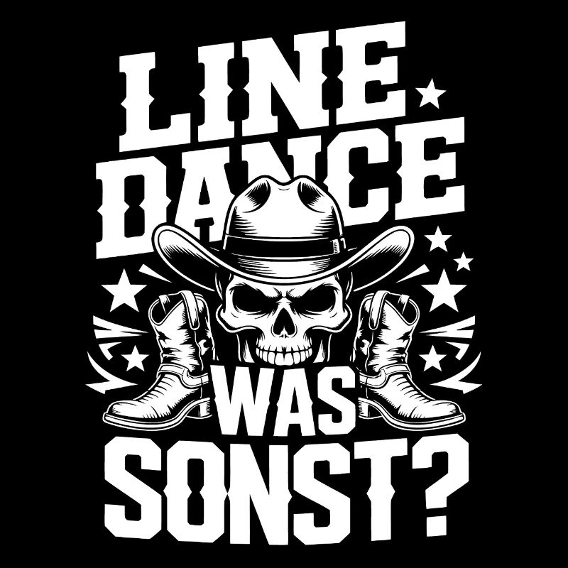 Line Dance Schädel Cowboy