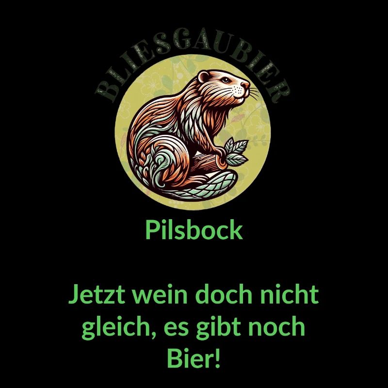 Pilsbock Biber Bier Humor Shirt